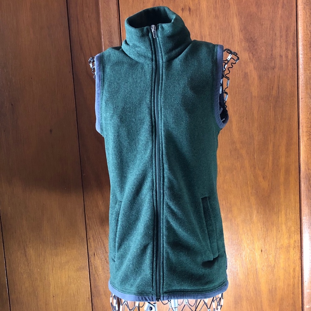 Eastern Mountain Sports Green Woven Fleece Vest
